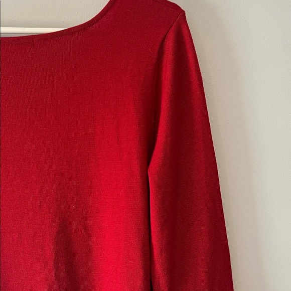 Danny and Nicole Red Ruffle Sleeve Dress Women’s XL - Picture 8 of 15